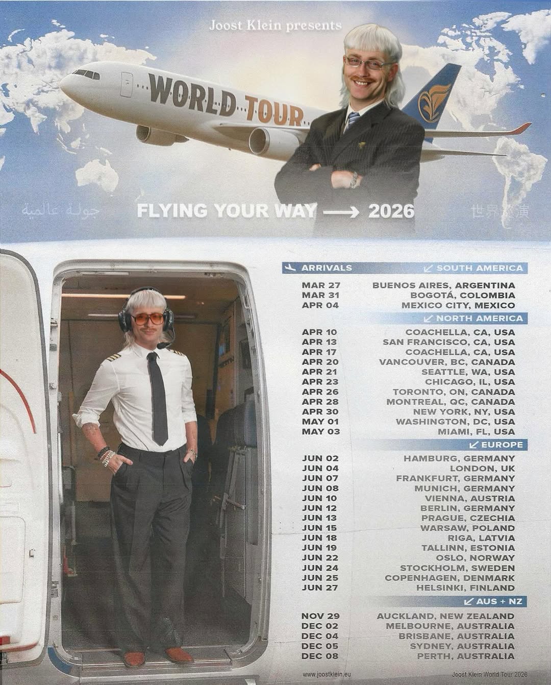 Joost Tour Poster 2026